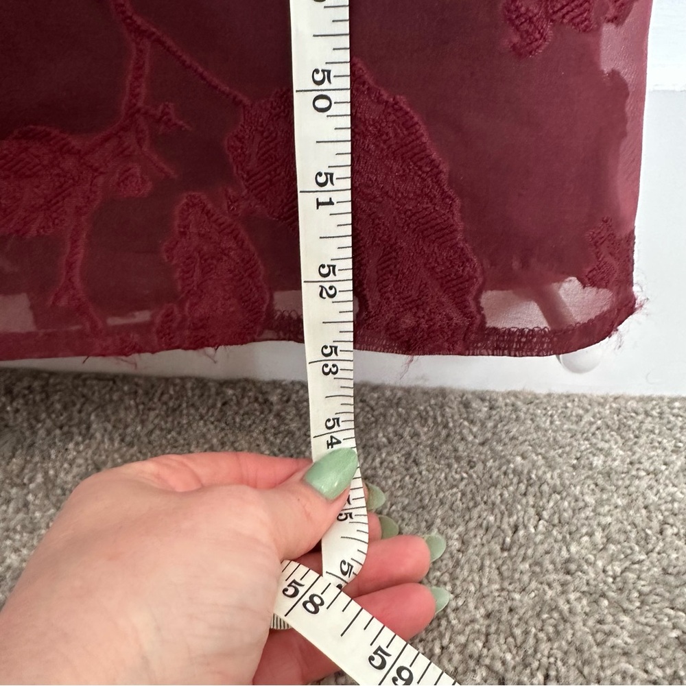NWT Lulus Perfected Aura Red Jacquard Tie-Back Maxi Dress with Pockets - Picture 14 of 16